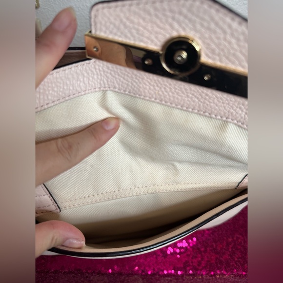 KATE SPADE ♠️ Light Blush Pink/Ivory Satchel Purse, Dual Handles, Gold Hardware💓 - Picture 17 of 17